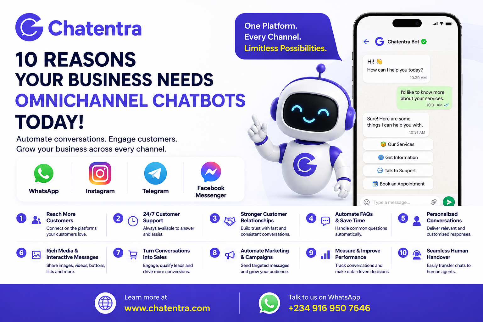 Benefits of Omnichannel Chatbots: 10 Reasons Your Business Needs One Today